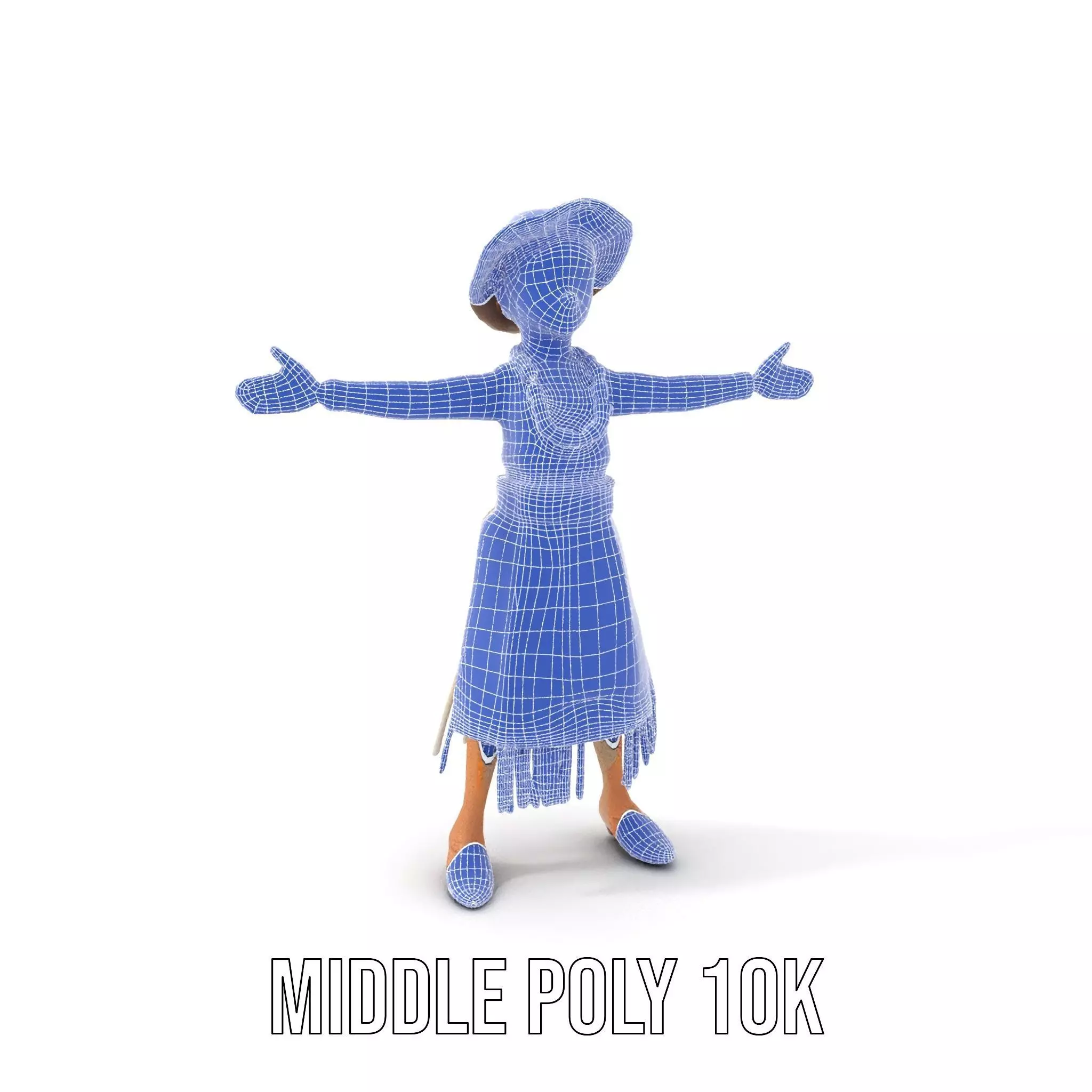 Patchwork Fashion Doll model pack Low-poly 3D model_24