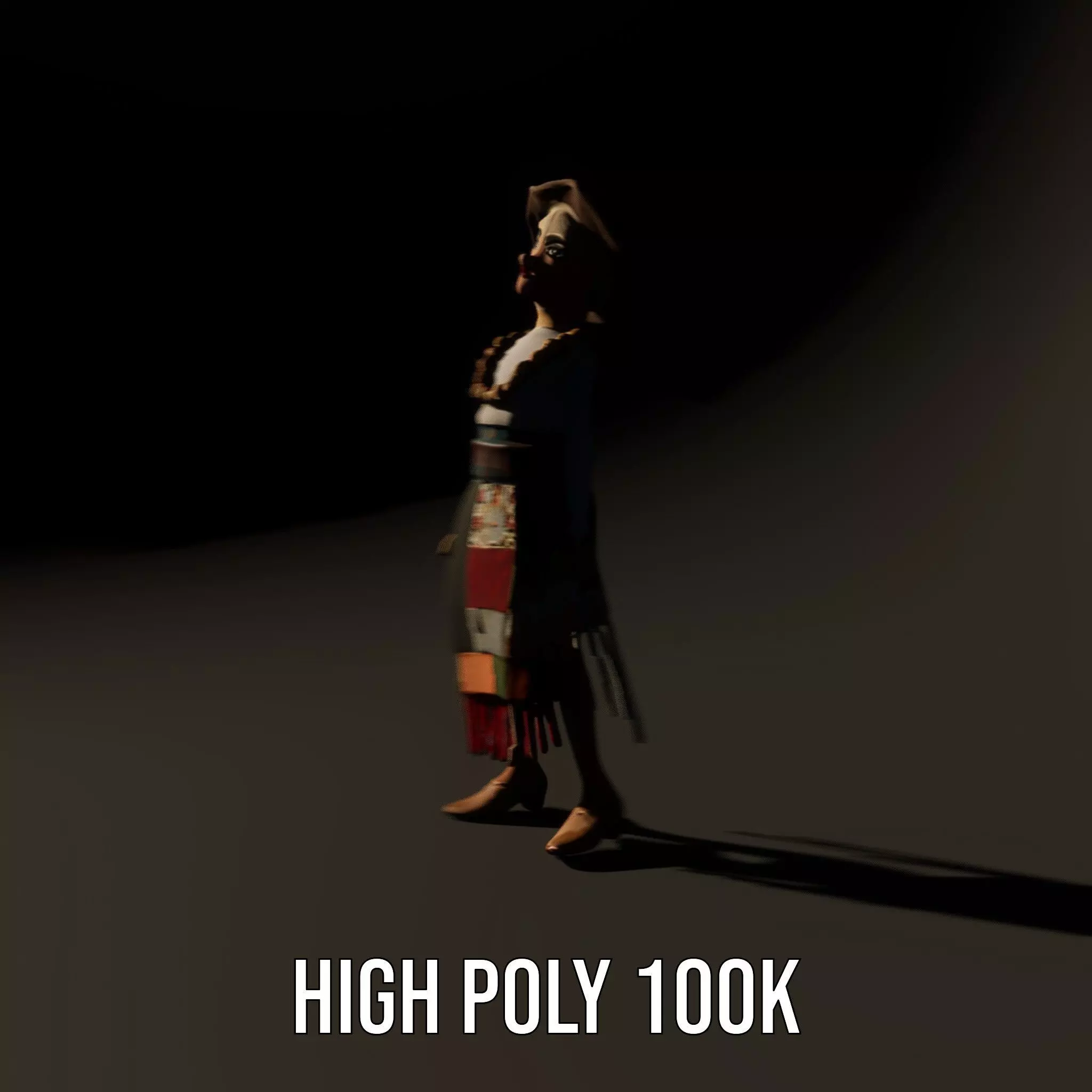 Patchwork Fashion Doll model pack Low-poly 3D model_12