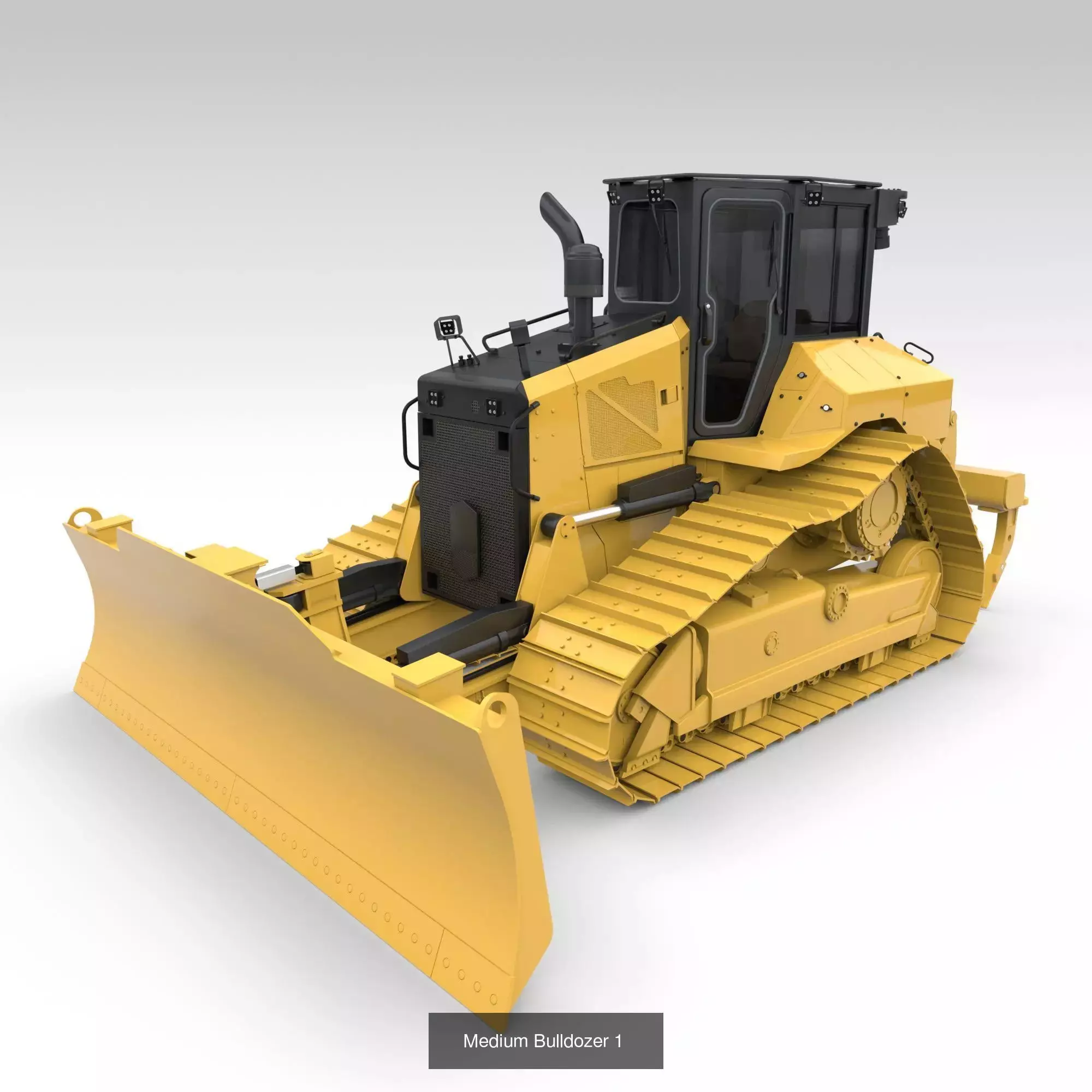 Bulldozer Series 3D Model Collection_3