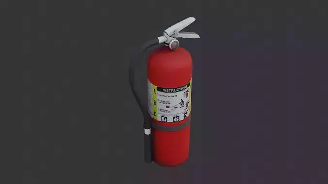 Industrial Metal Fire Extinguisher Decor