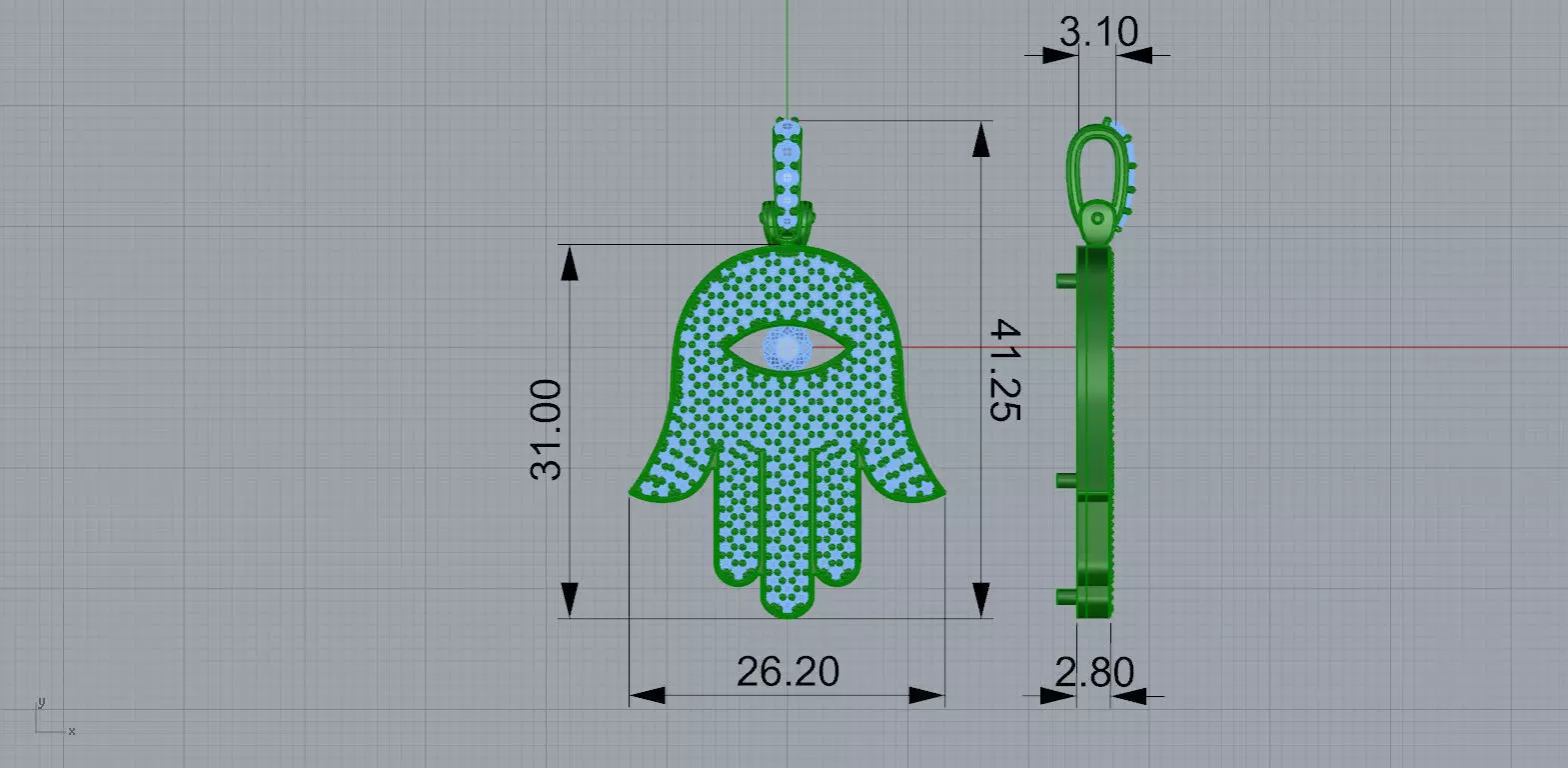 Gold N1532 3D print model_8