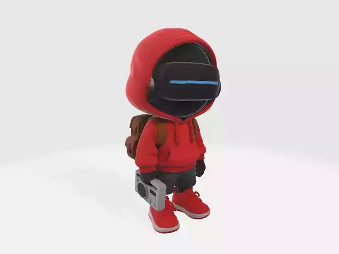 Kid With Robot Model 06