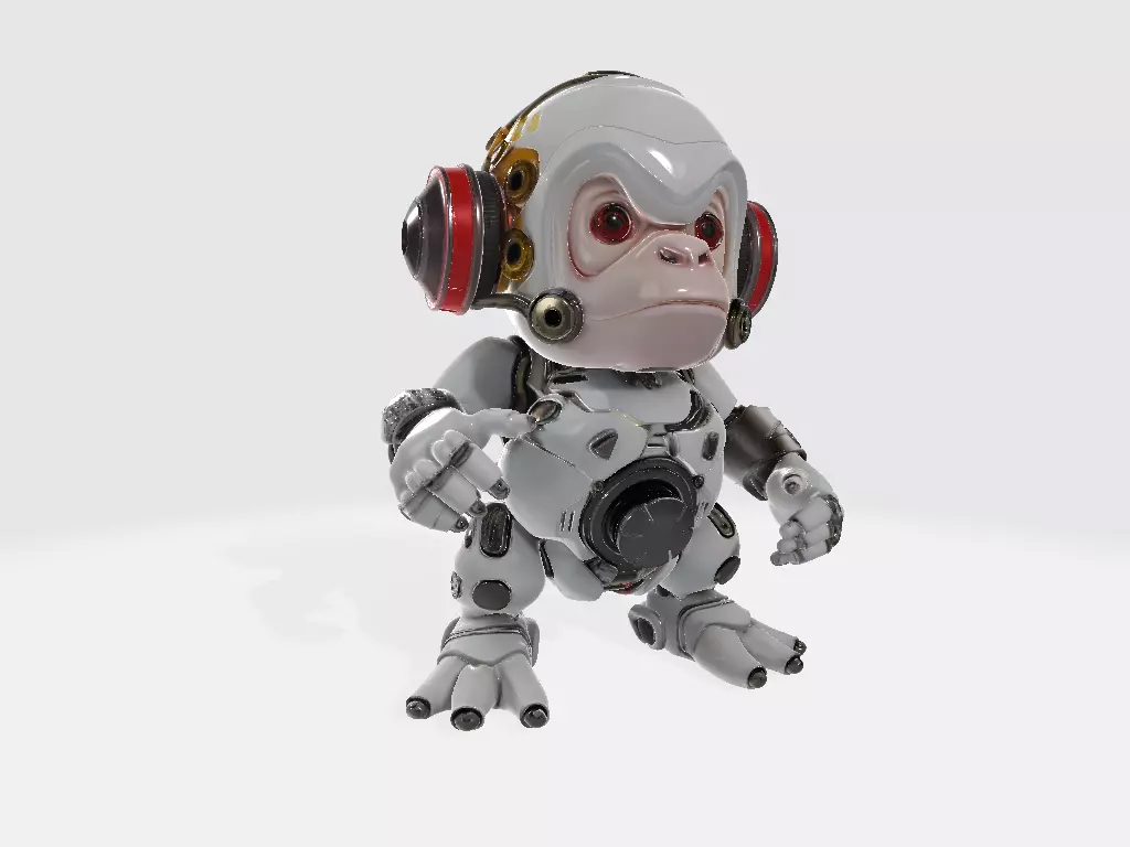 Robot Monkey 3D print model_0