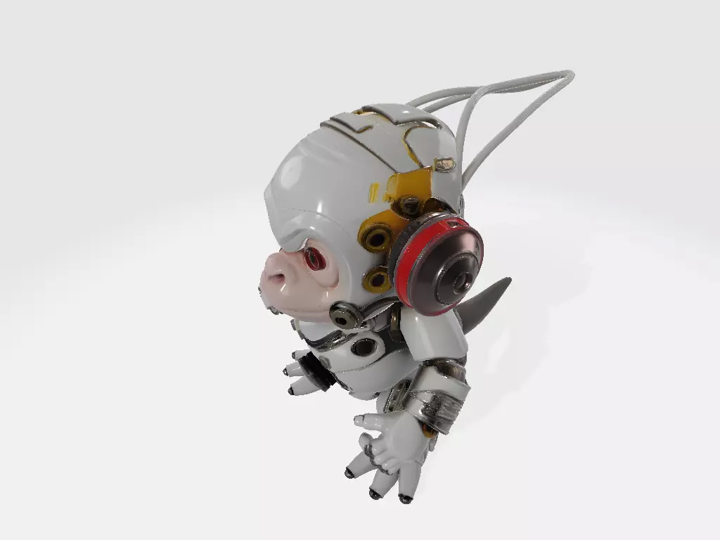 Robot Monkey 3D print model_5