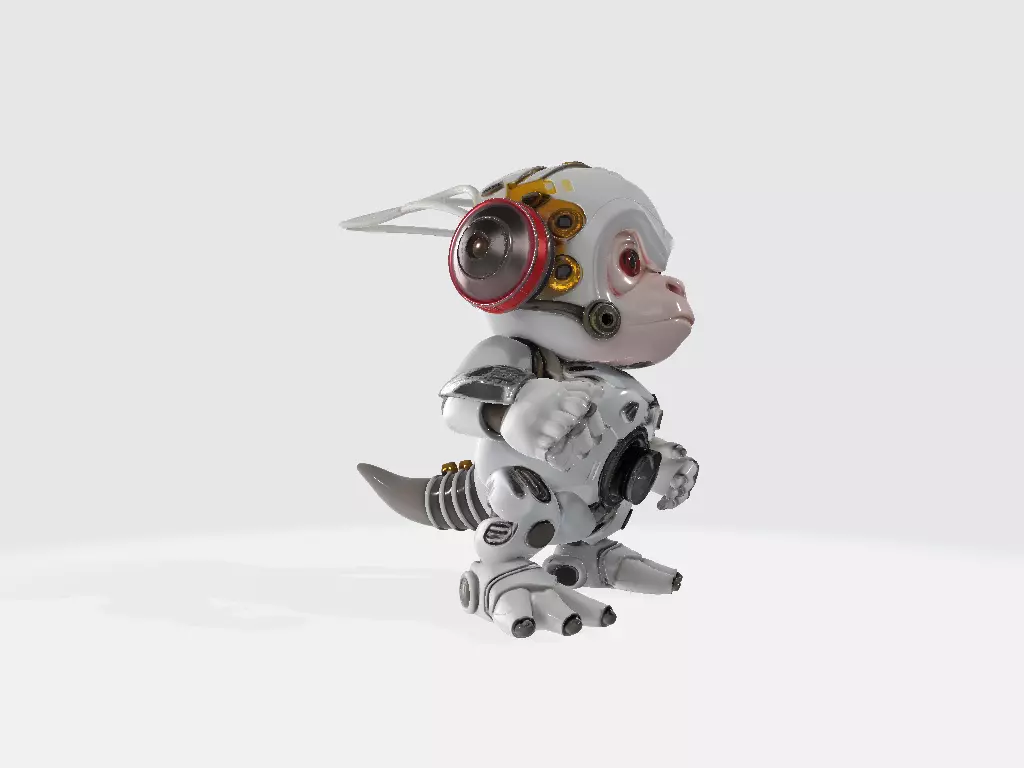 Robot Monkey 3D print model_4