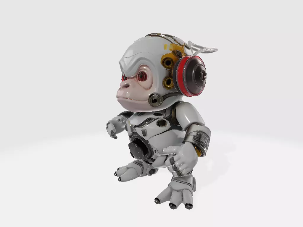 Robot Monkey 3D print model_1