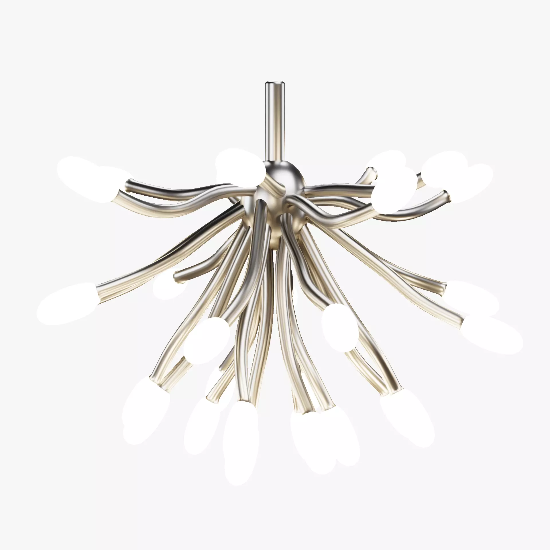 Stick Light Chandelier Low-poly 3D model_11