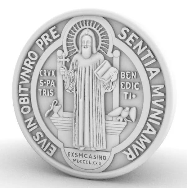 Medalha Sao Bento 3D print model
