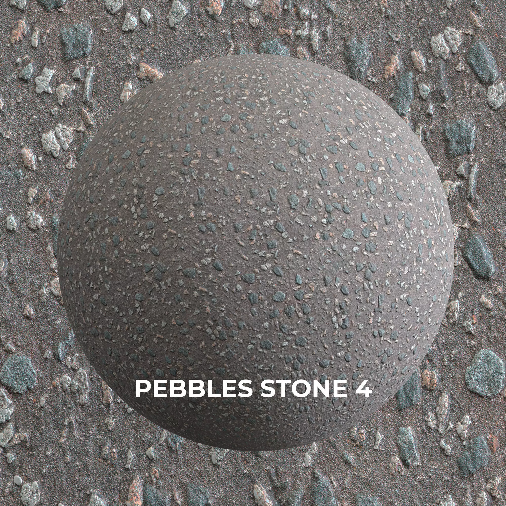 PEBBLES STONE PACK 10 PBR TEXTURES 8K 4K Texture_6
