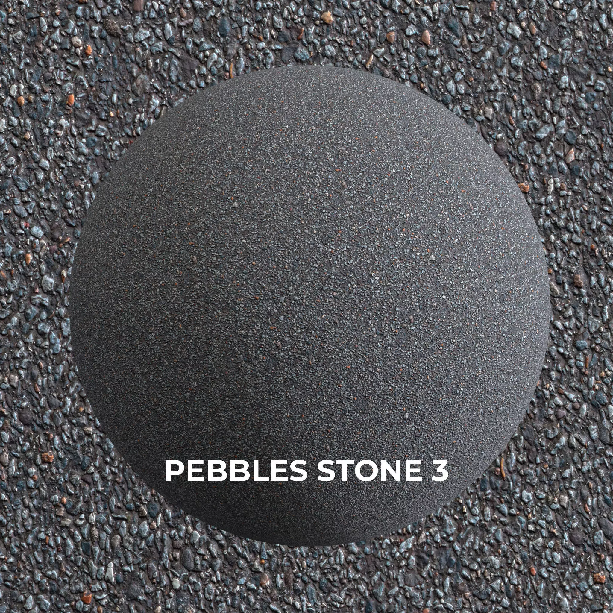 PEBBLES STONE PACK 10 PBR TEXTURES 8K 4K Texture_5