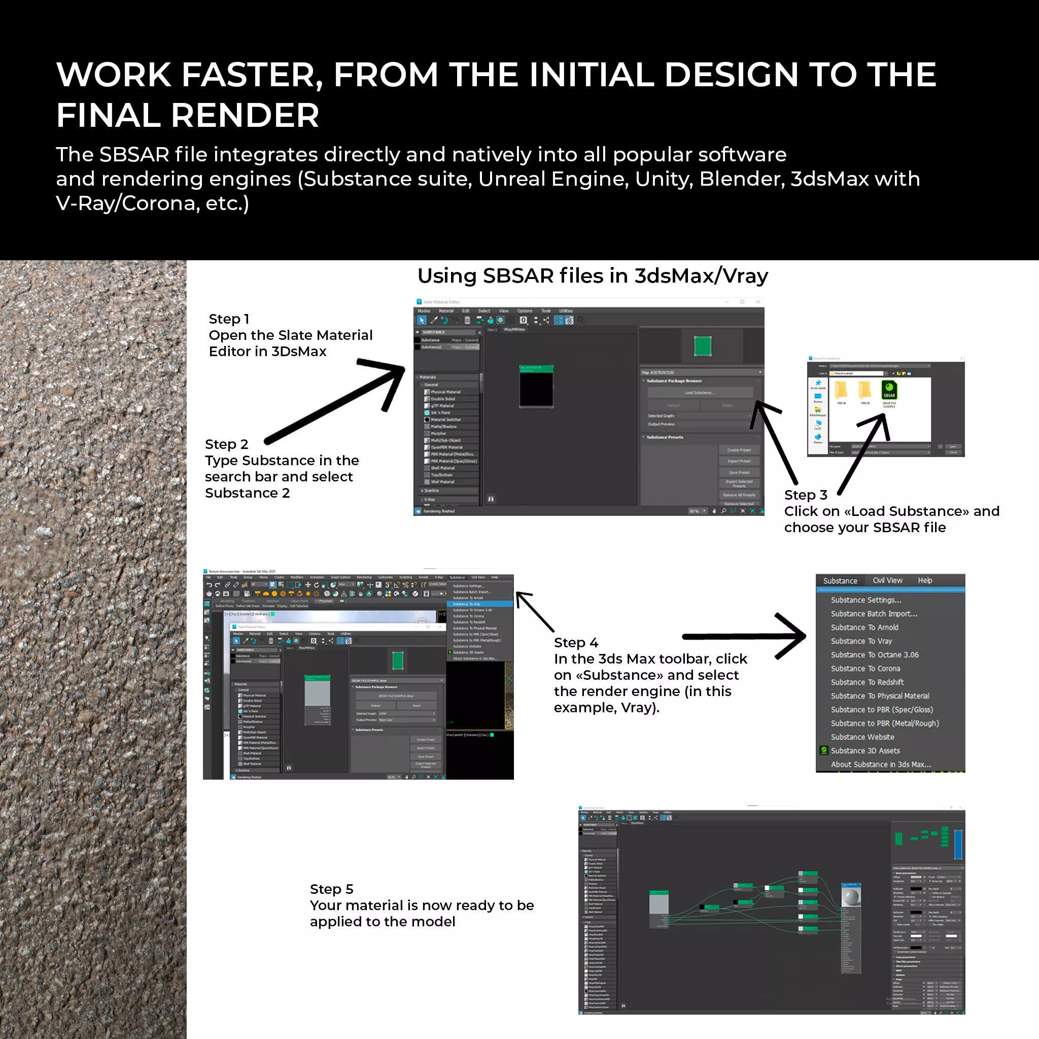 PEBBLES STONE PACK 10 PBR TEXTURES 8K 4K Texture_2