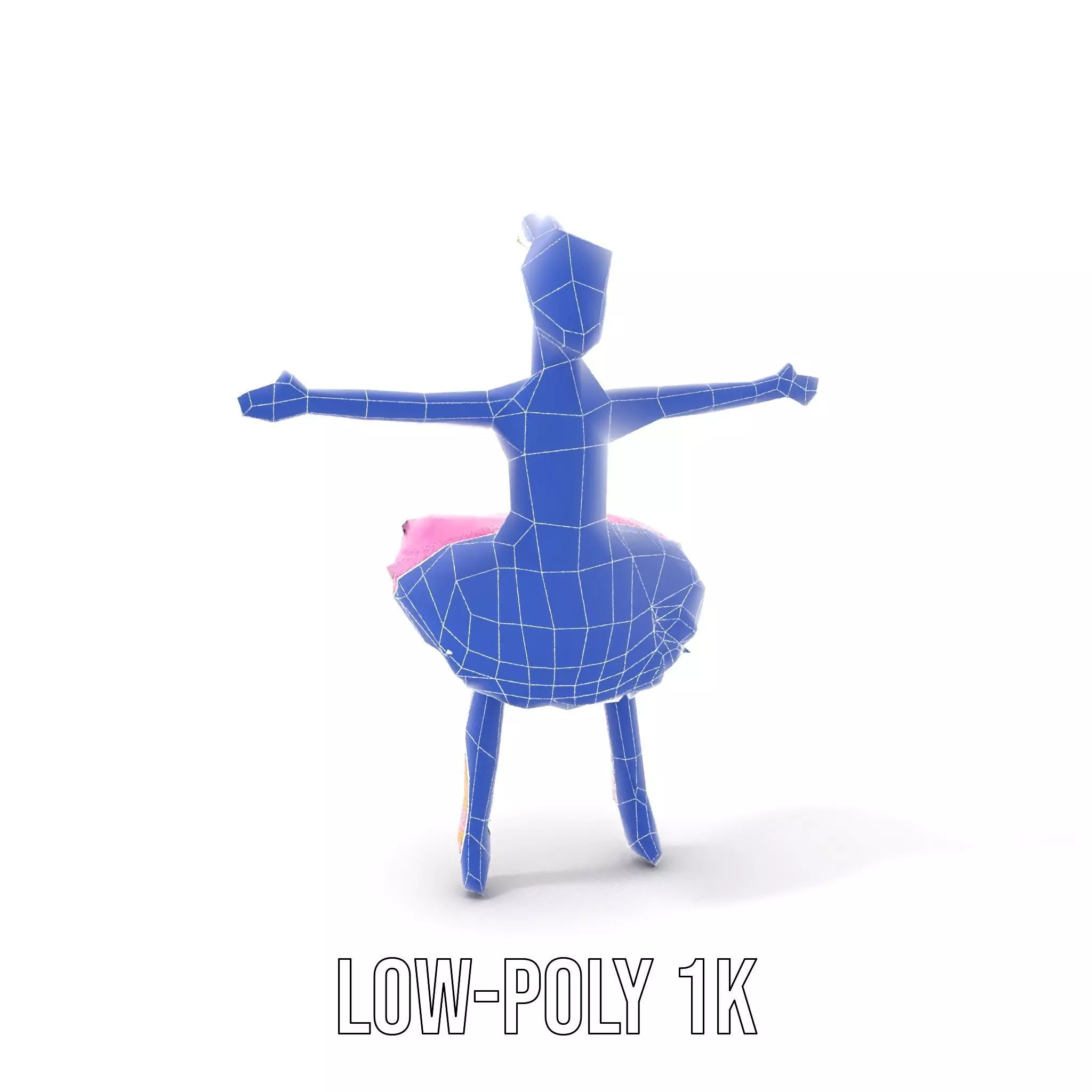 Graceful Ballerina model pack Low-poly 3D model_22