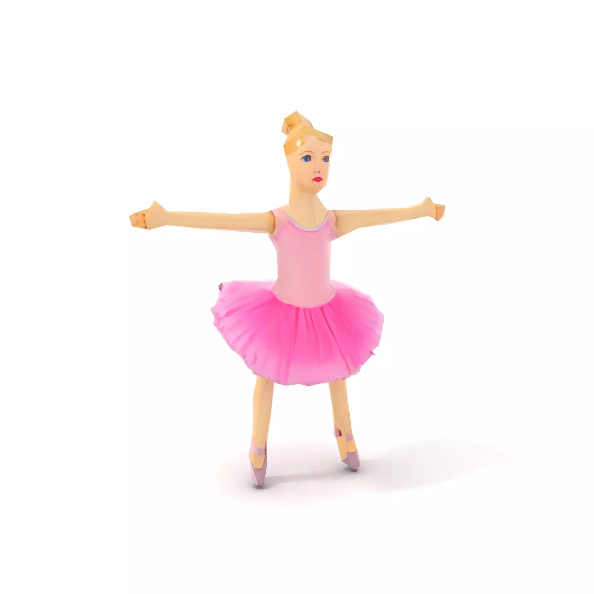 Graceful Ballerina model pack Low-poly 3D model_8