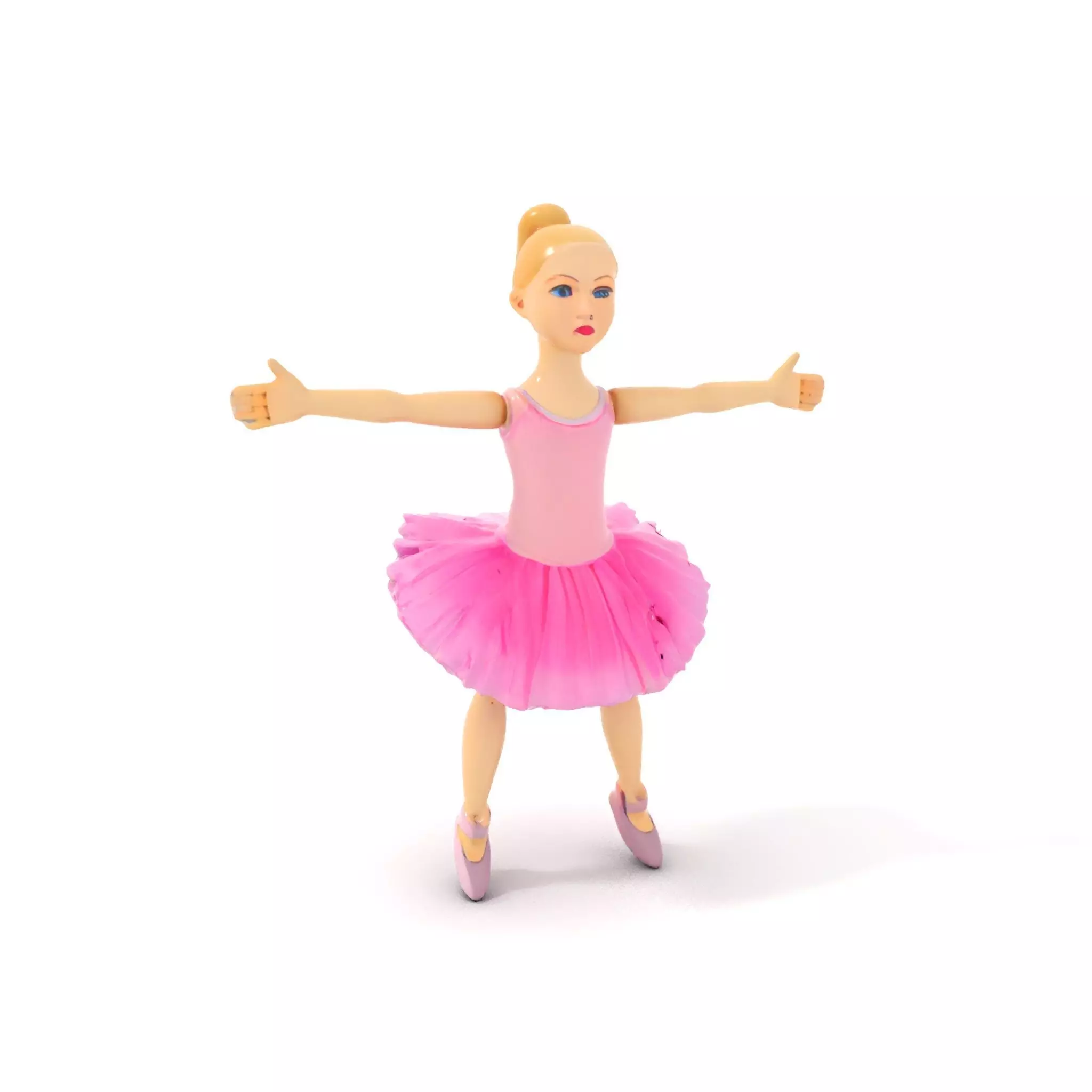 Graceful Ballerina model pack Low-poly 3D model_0