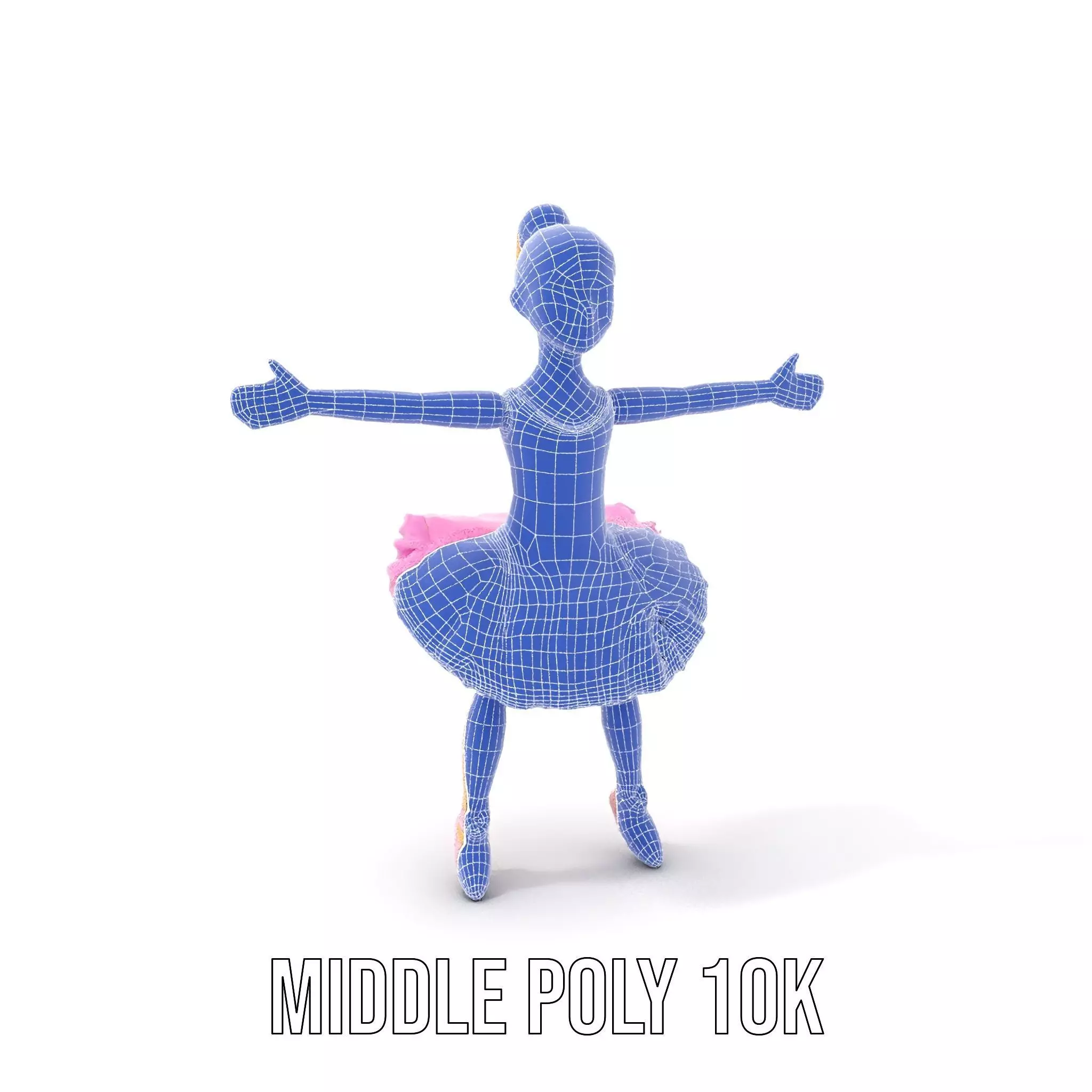 Graceful Ballerina model pack Low-poly 3D model_15