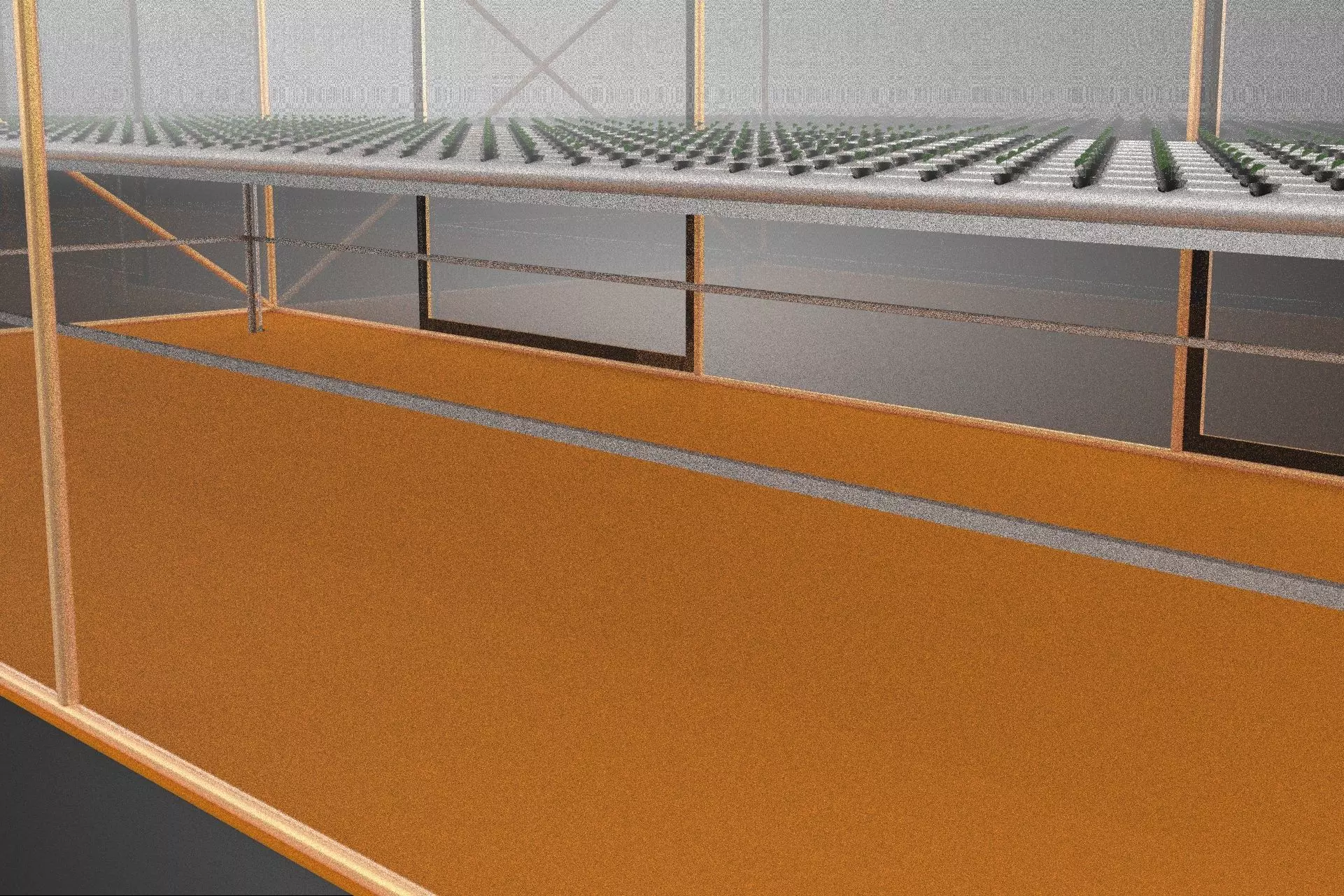 INDOOR SOLAR PANEL HYDROPONIC GREENHOUSE GLASSHOUSE FARM GARDEN 3D model_27