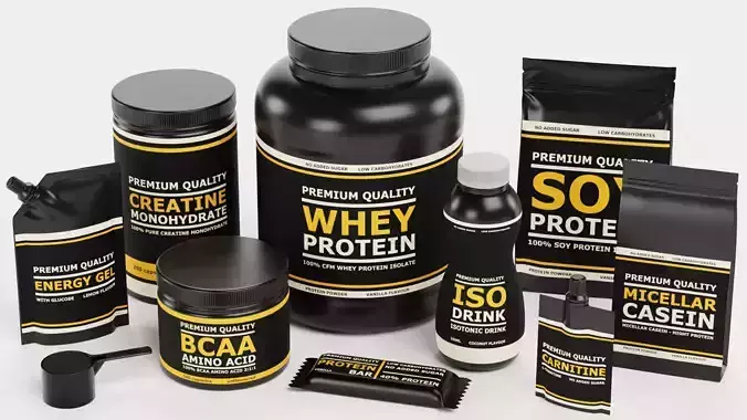 Sport Supplements Collection - Black Edition