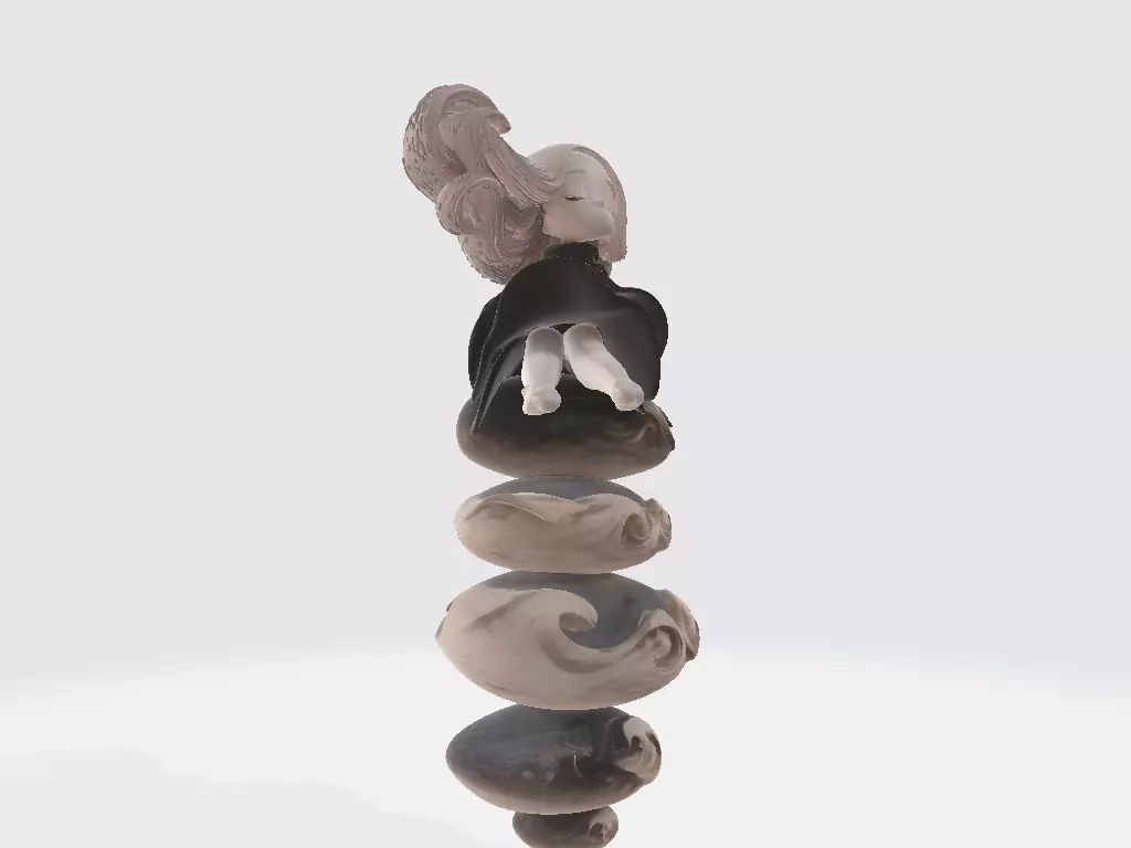 Little White Girl Model 03 3D print model_4