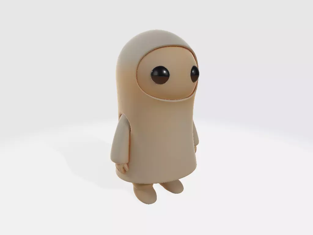 Little White Girl Model 05 3D print model_0