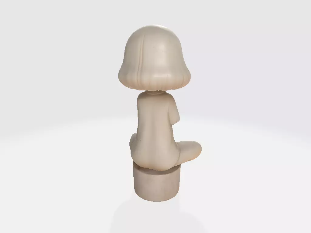 Little White Girl Model 13 3D print model_3