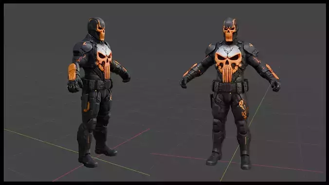 Rock Avenger - high quality 3D model character