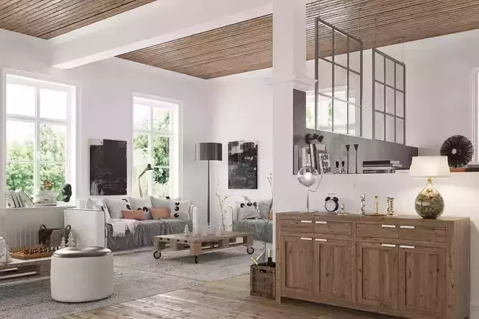 Scene 07 Archinteriors for c4d vol 30 3D model