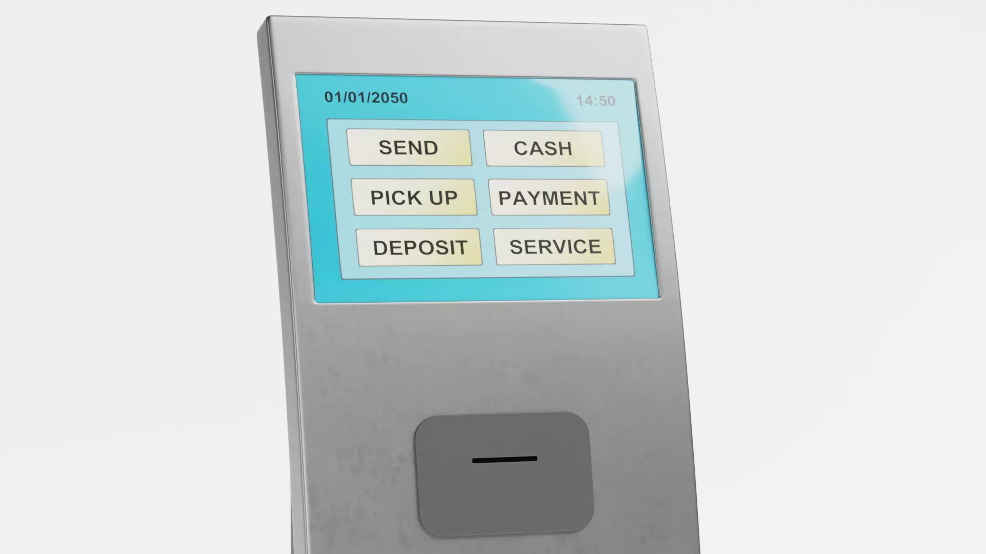 Ticket Terminal Low-poly 3D model_6