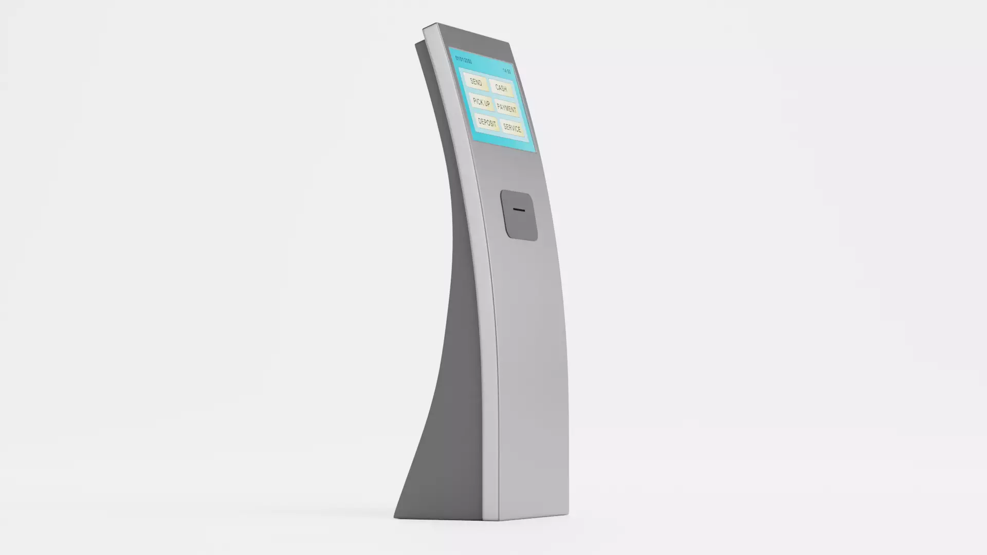 Ticket Terminal Low-poly 3D model_2
