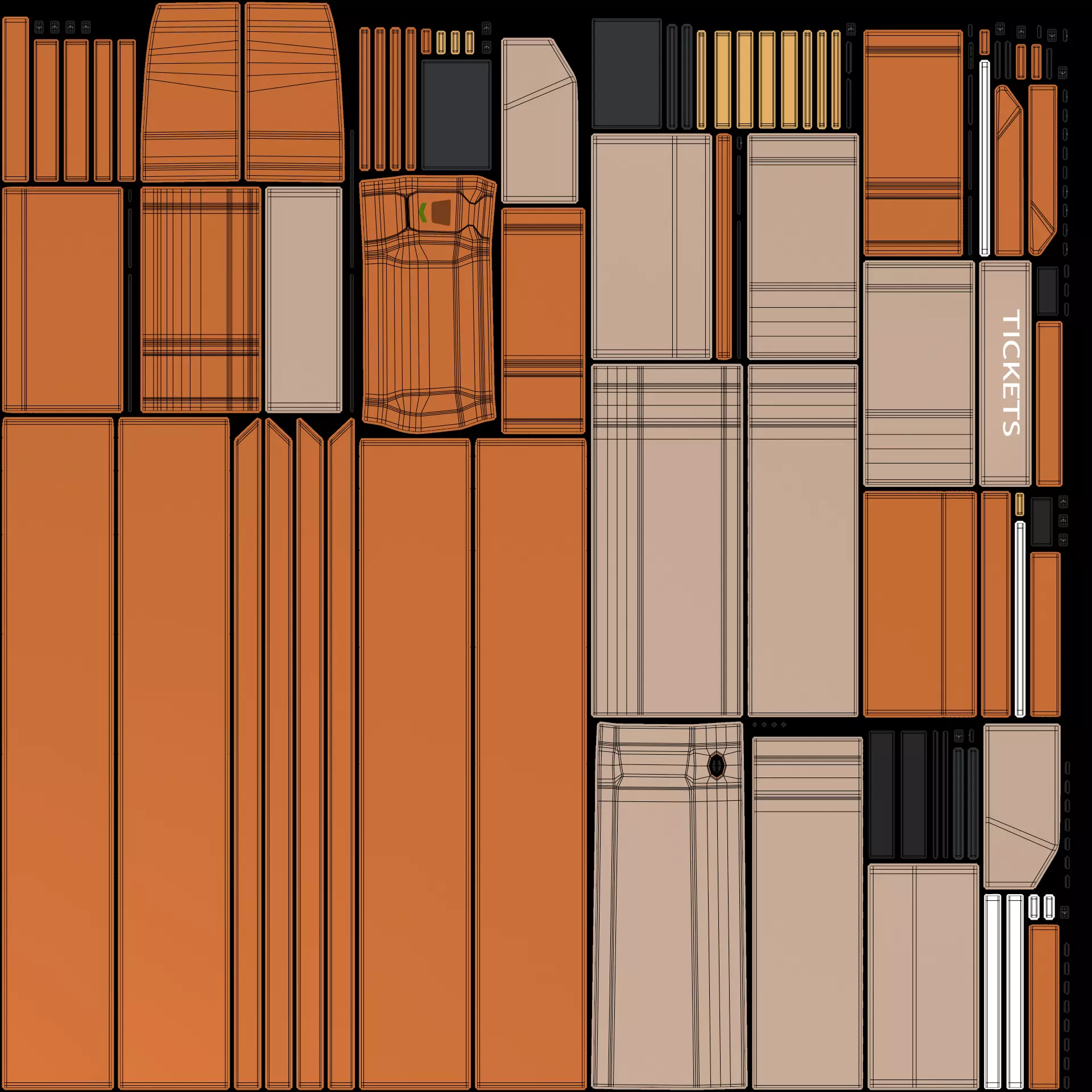 Ticket Machine Low-poly 3D model_7