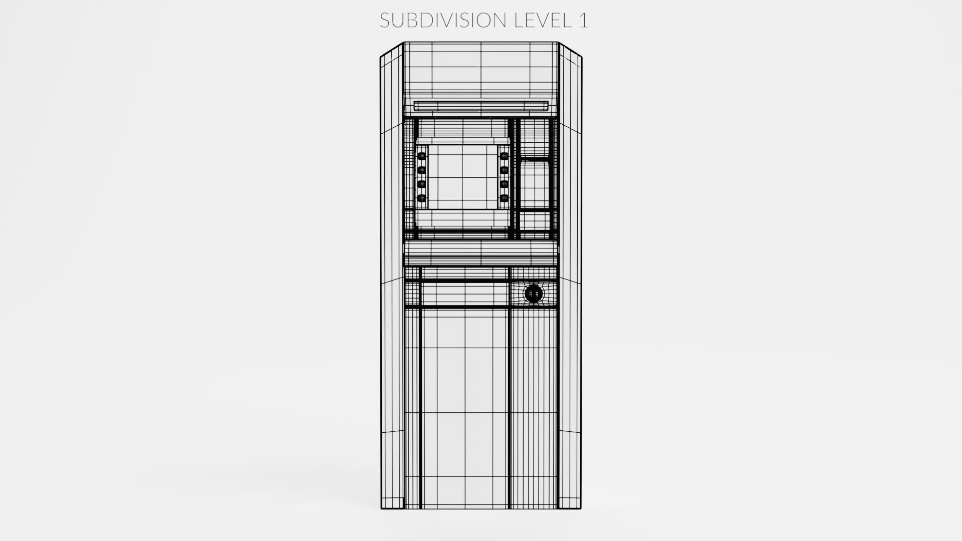 Ticket Machine Low-poly 3D model_9