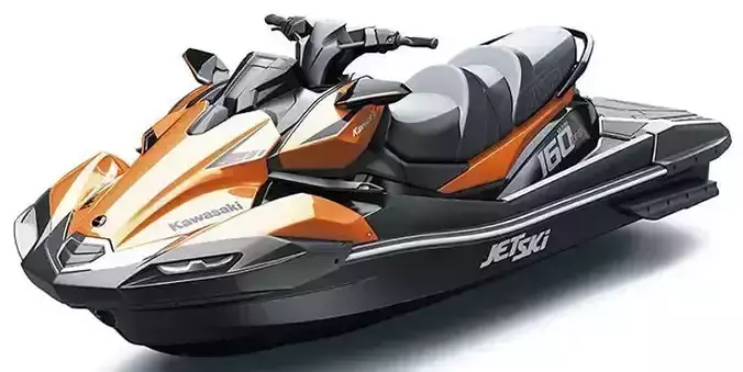 Kawasaki Jet Ski High-Performance Personal Watercraft Orange