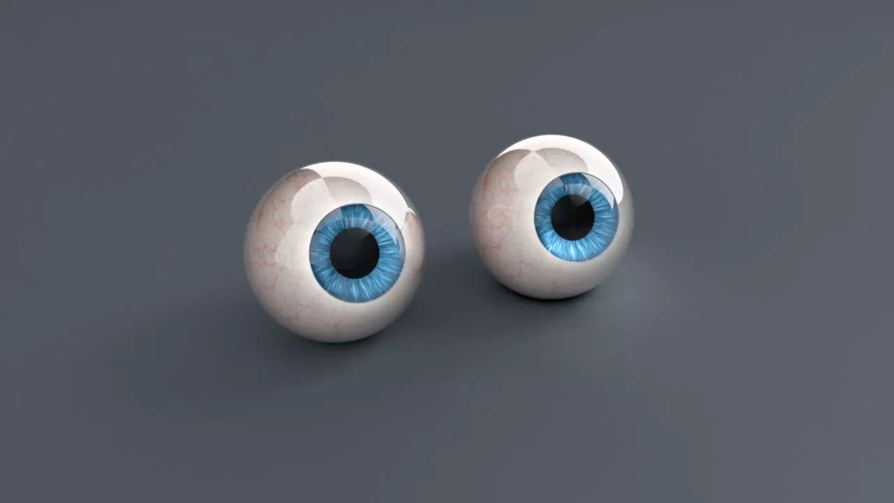 Pack Human Eyes Low-poly 3D model_0