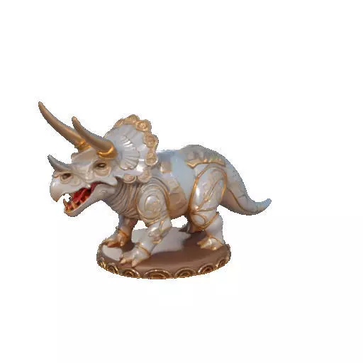 2655 Gothic Roaring Triceratops Dinosaur 3D Model Halloween 3D print model_31
