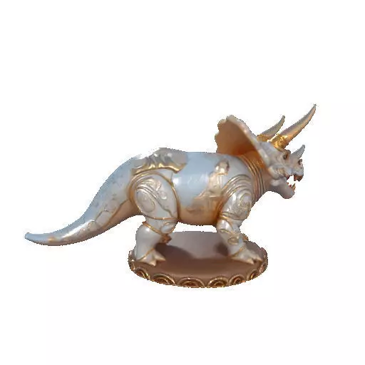 2655 Gothic Roaring Triceratops Dinosaur 3D Model Halloween 3D print model_14