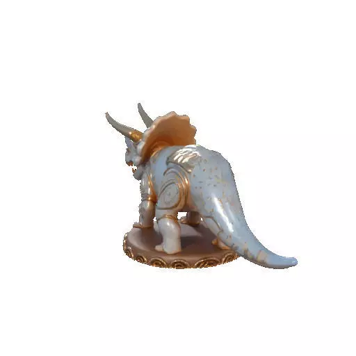 2655 Gothic Roaring Triceratops Dinosaur 3D Model Halloween 3D print model_23