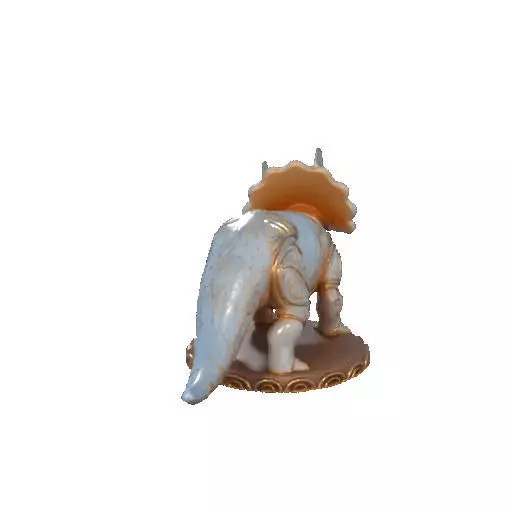 2655 Gothic Roaring Triceratops Dinosaur 3D Model Halloween 3D print model_19