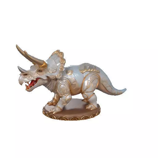 2655 Gothic Roaring Triceratops Dinosaur 3D Model Halloween 3D print model_30