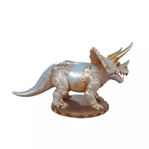 2655 Gothic Roaring Triceratops Dinosaur 3D Model Halloween 3D print model_13