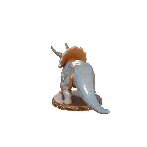 2655 Gothic Roaring Triceratops Dinosaur 3D Model Halloween 3D print model_22