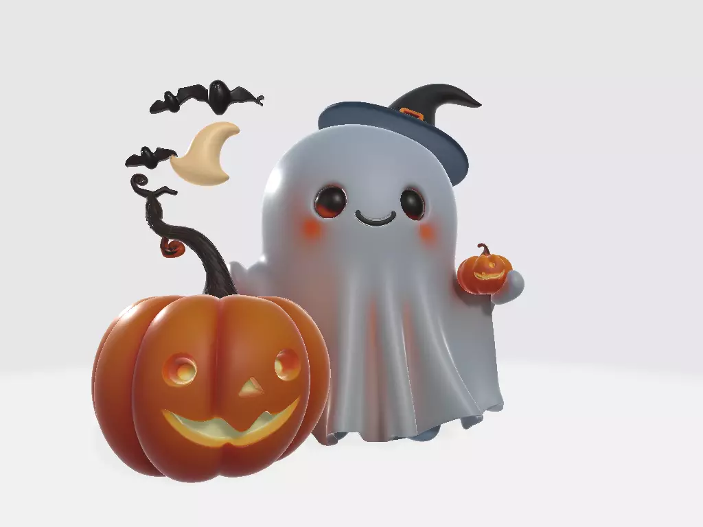 Ghost Model 02 3D print model_4