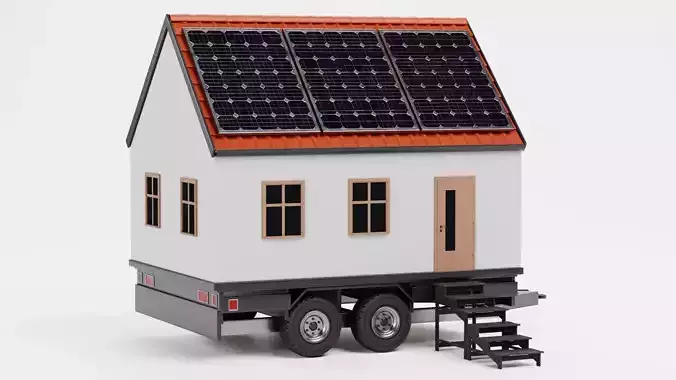 Tiny House V2 - Cabin with Solar Roof