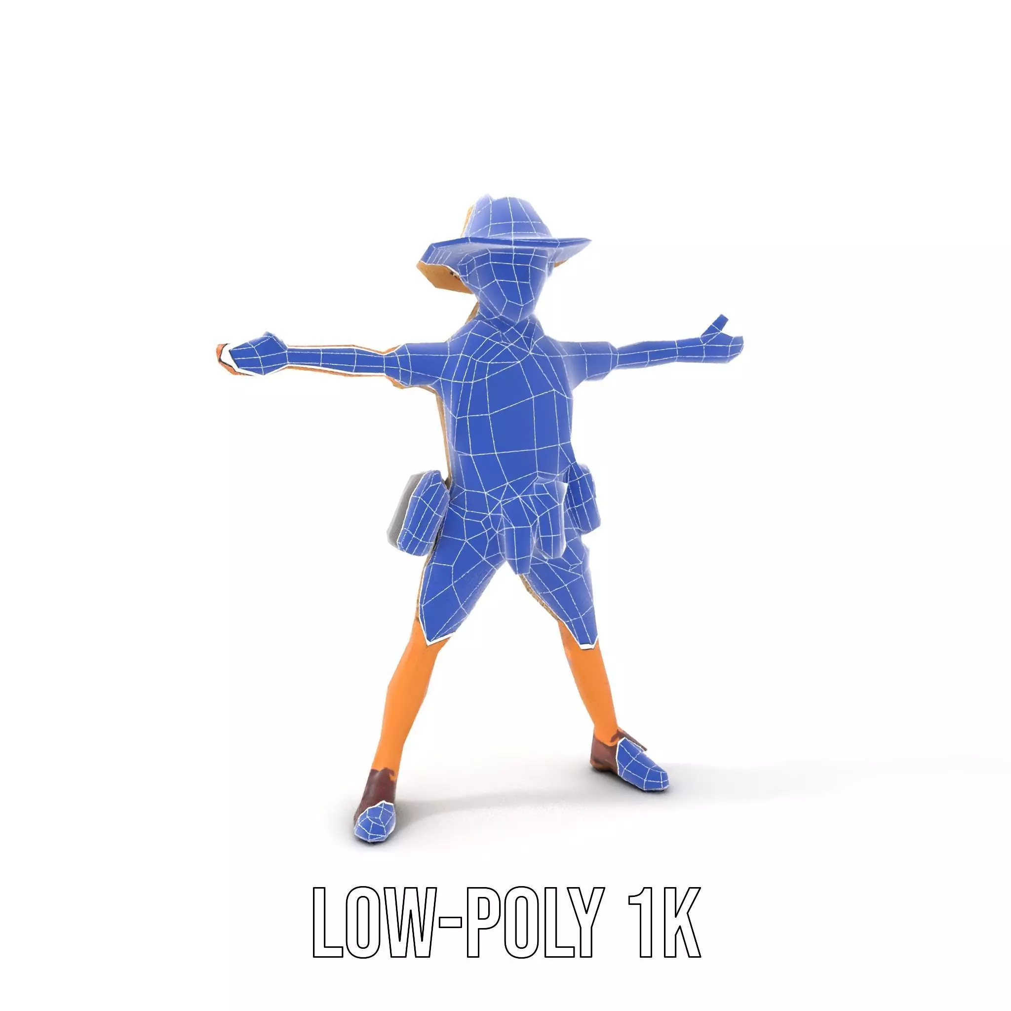 Adventurous Explorer Kid model pack Low-poly 3D model_25
