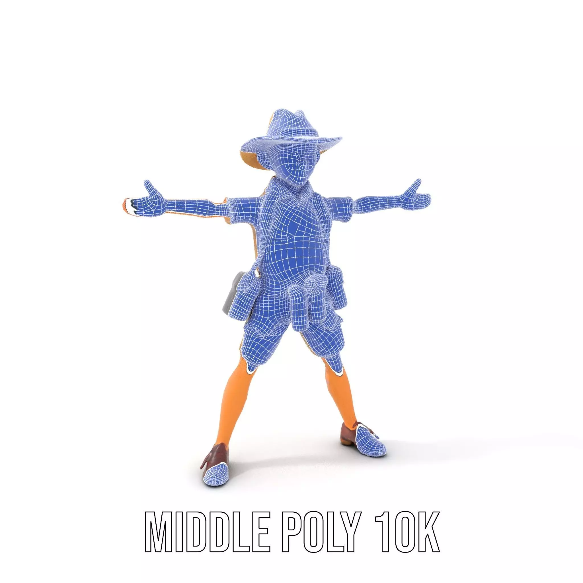 Adventurous Explorer Kid model pack Low-poly 3D model_21