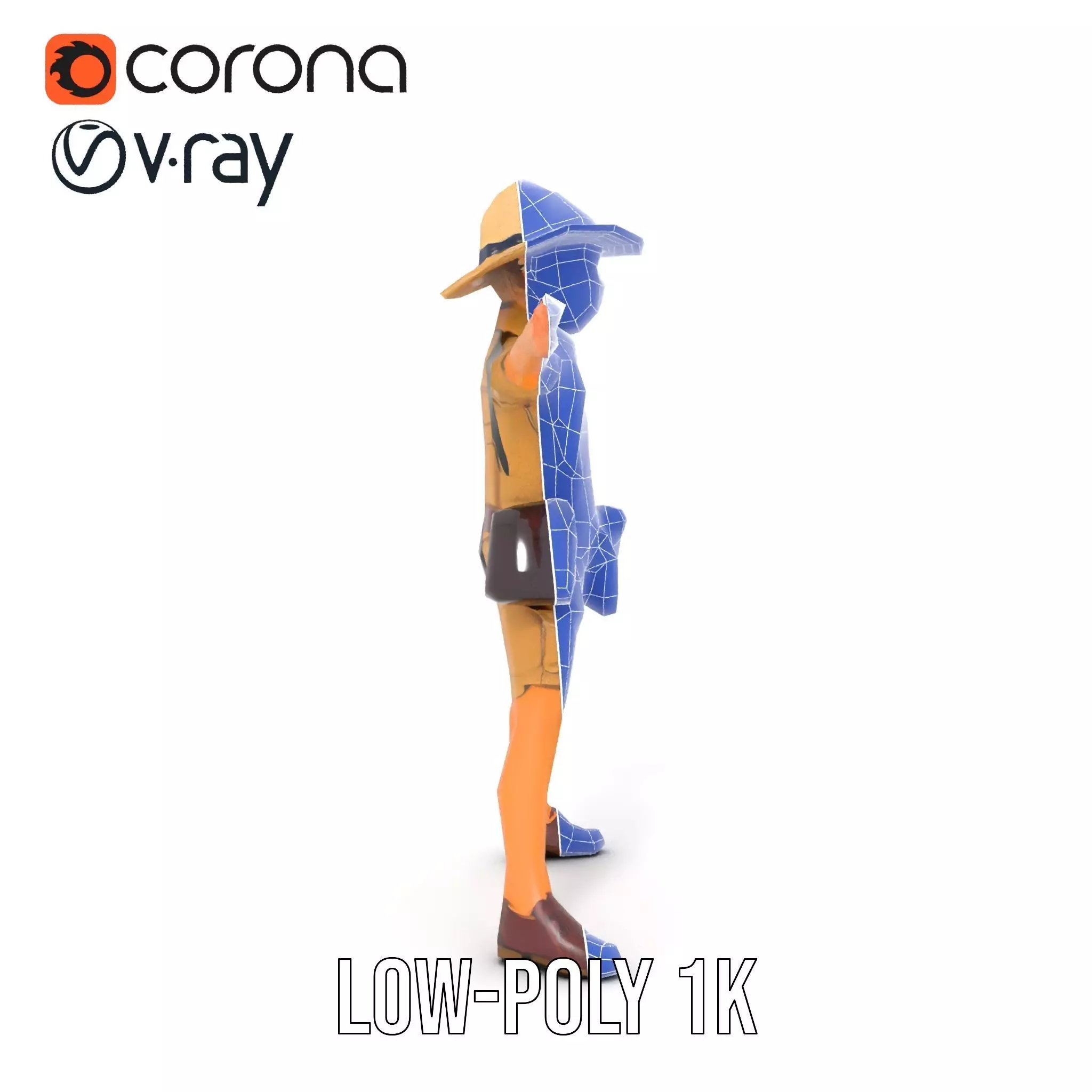 Adventurous Explorer Kid model pack Low-poly 3D model_28