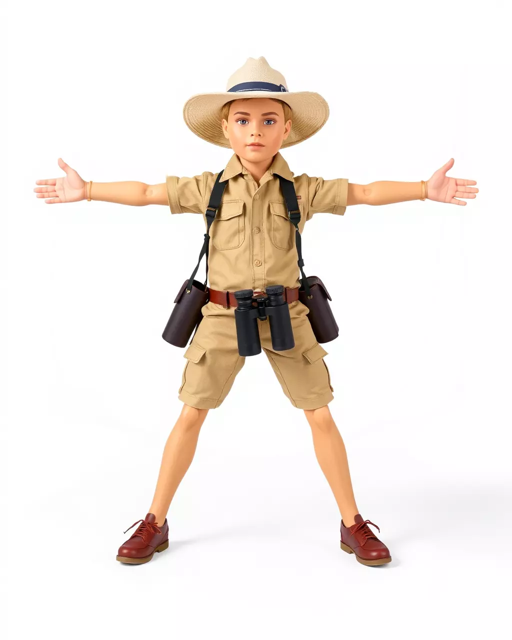 Adventurous Explorer Kid model pack Low-poly 3D model_2