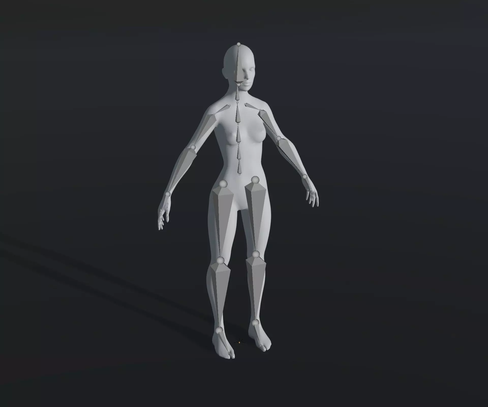 Animated Male Female Body Base Mesh 10K with 76 Sound Effects Low-poly 3D model_22