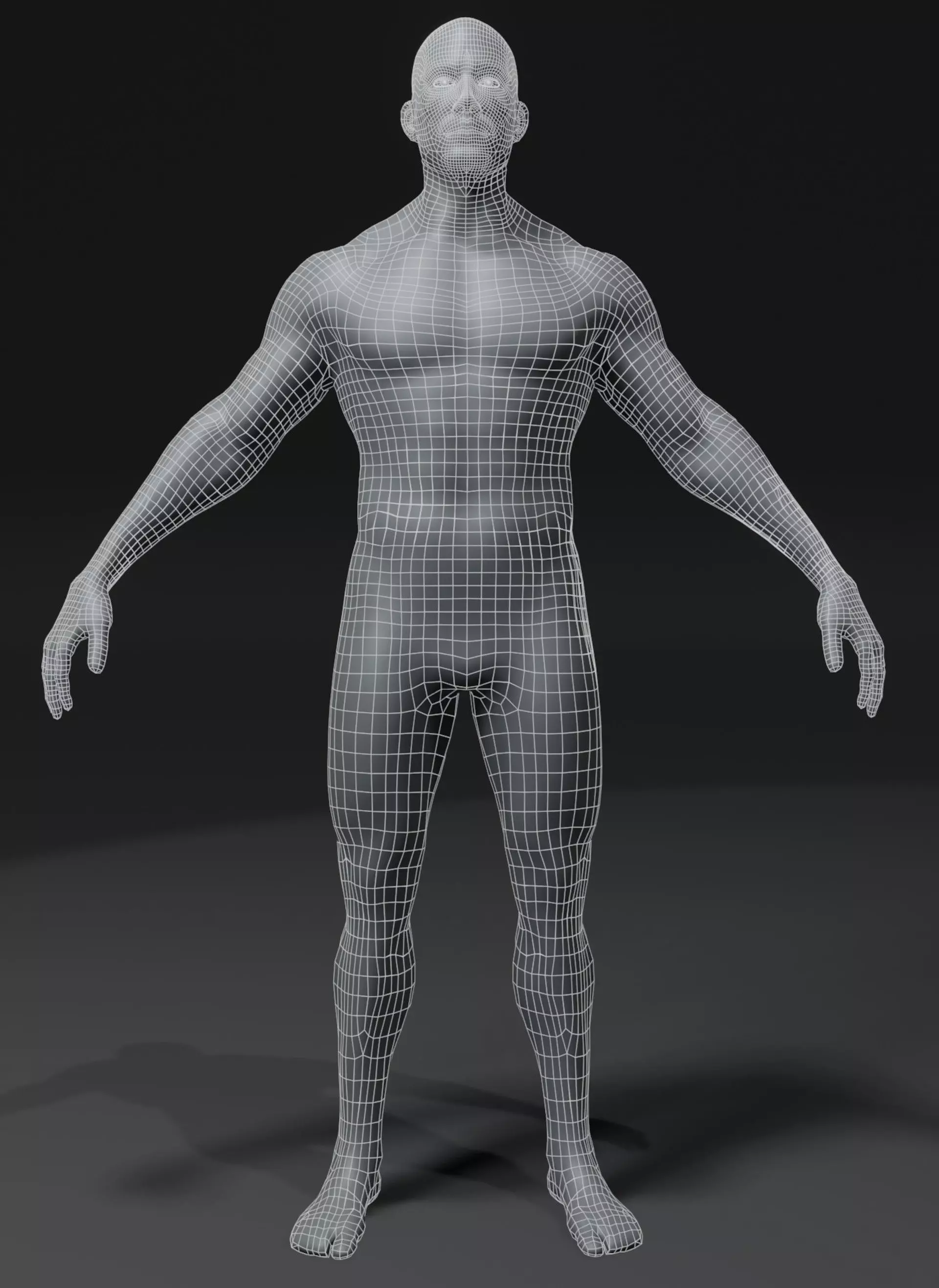 Animated Male Female Body Base Mesh 10K with 76 Sound Effects Low-poly 3D model_45