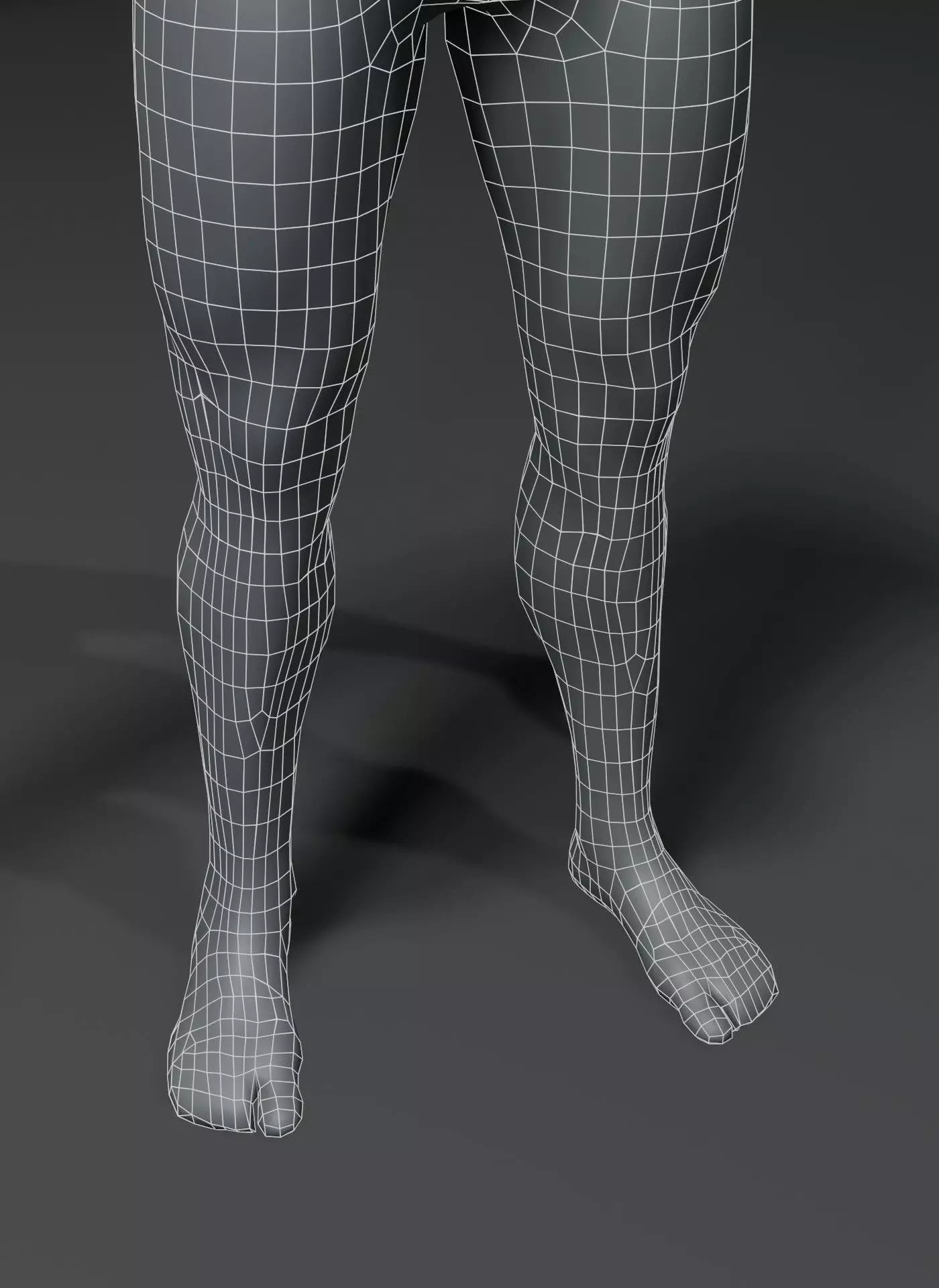 Animated Male Female Body Base Mesh 10K with 76 Sound Effects Low-poly 3D model_39