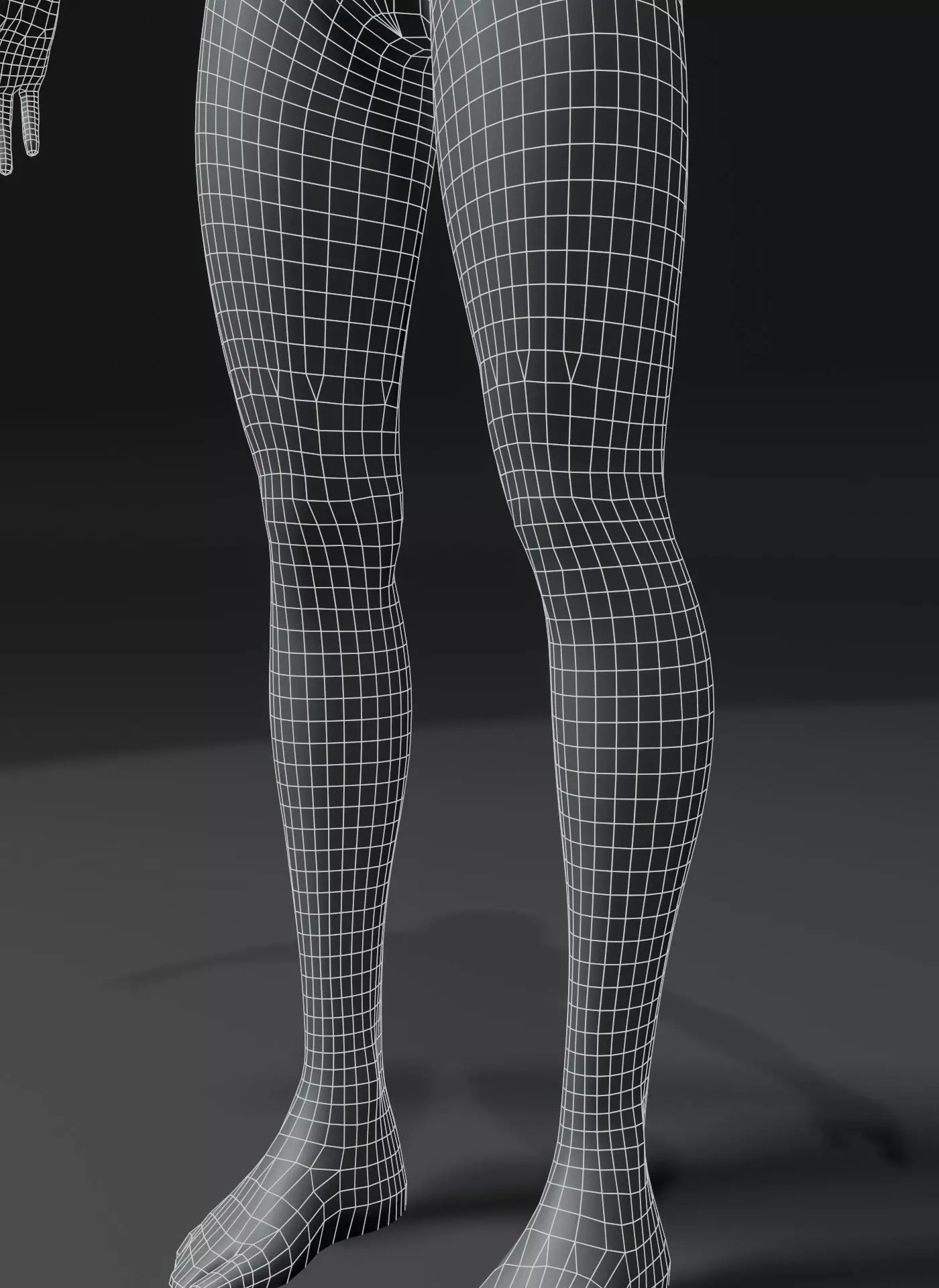 Animated Male Female Body Base Mesh 10K with 76 Sound Effects Low-poly 3D model_15