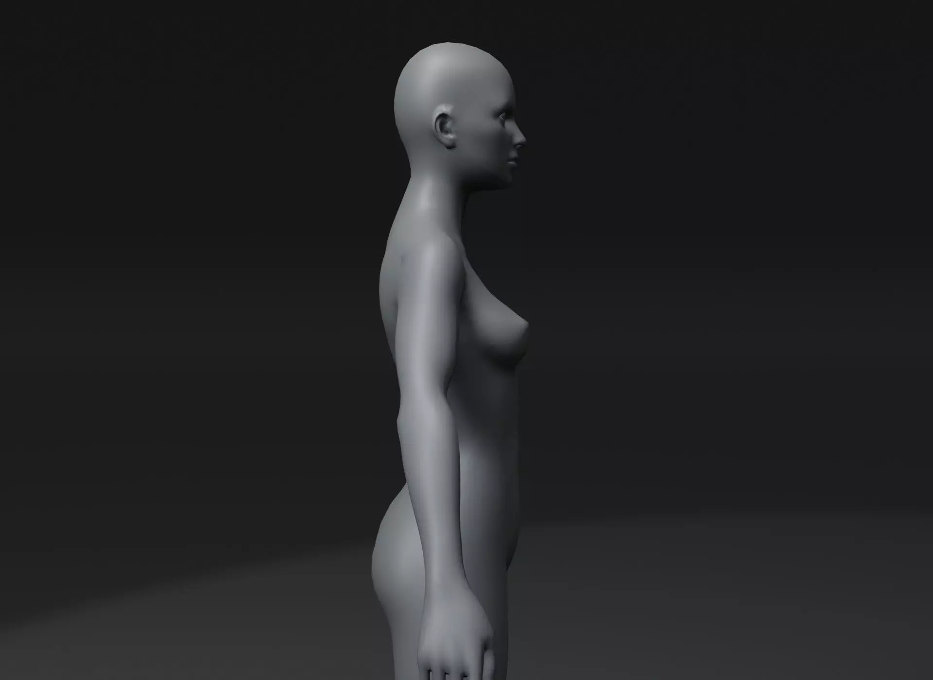 Animated Male Female Body Base Mesh 10K with 76 Sound Effects Low-poly 3D model_6